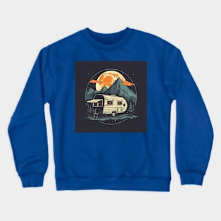 Van Life Glamping Digital Nomad Crewneck Sweatshirt